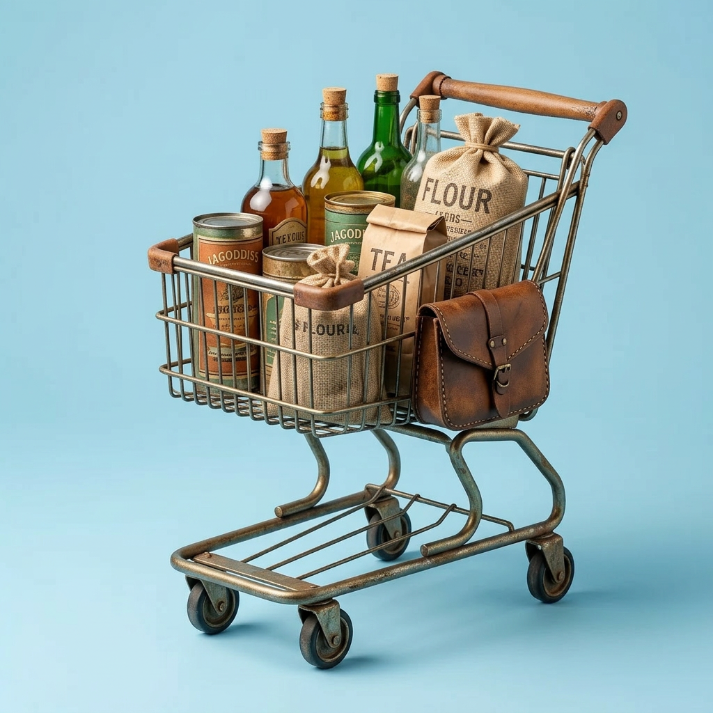 Diagram illustrating voice command shopping process with data flow and order confirmation